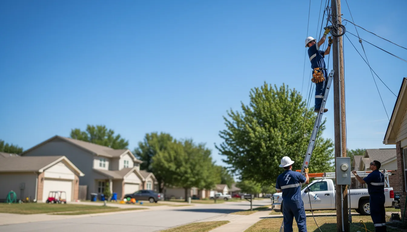 Residential electrician providing installation services in Cypress, CA